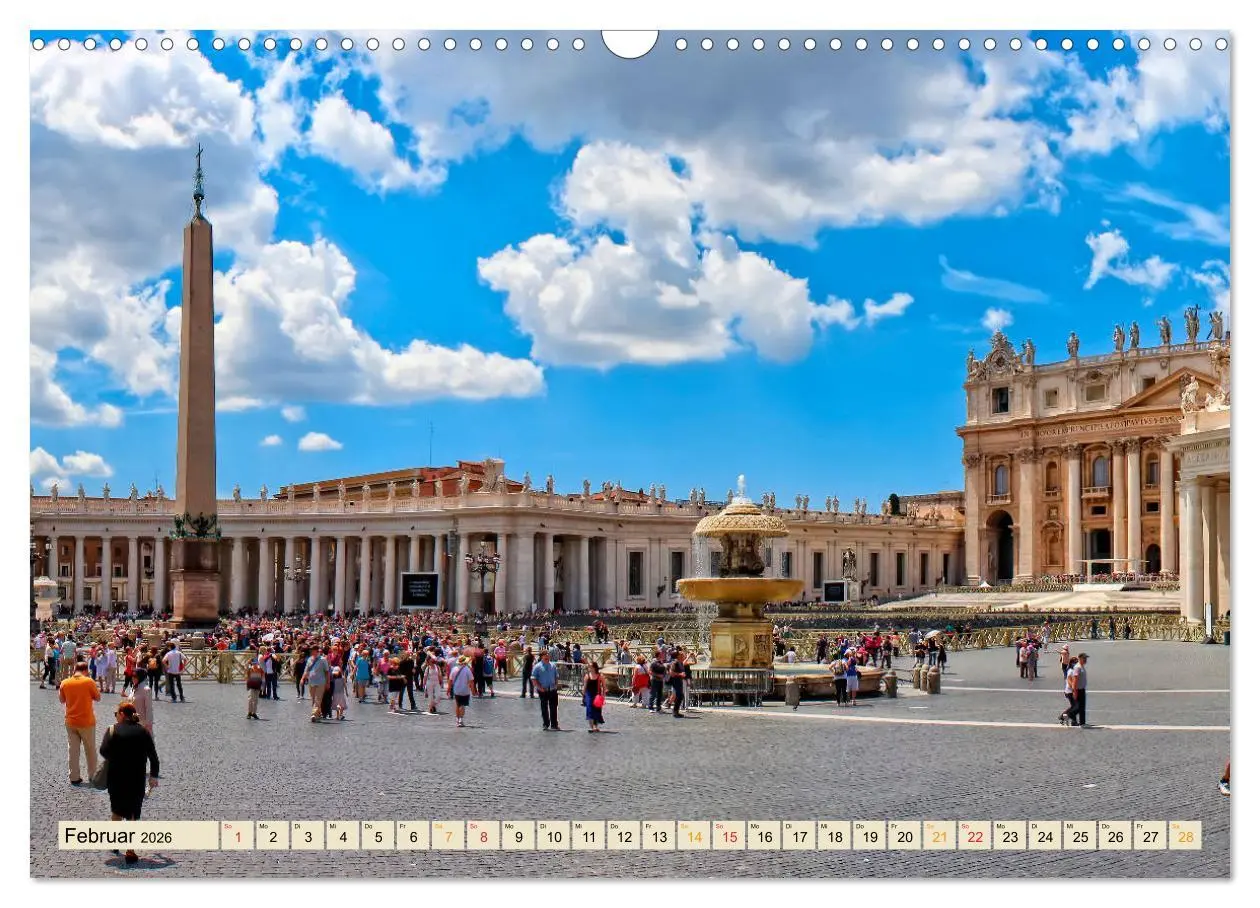 Bild: 9783516237771 | Reise durch Italien Vatikan (Wandkalender 2026 DIN A3 quer),...