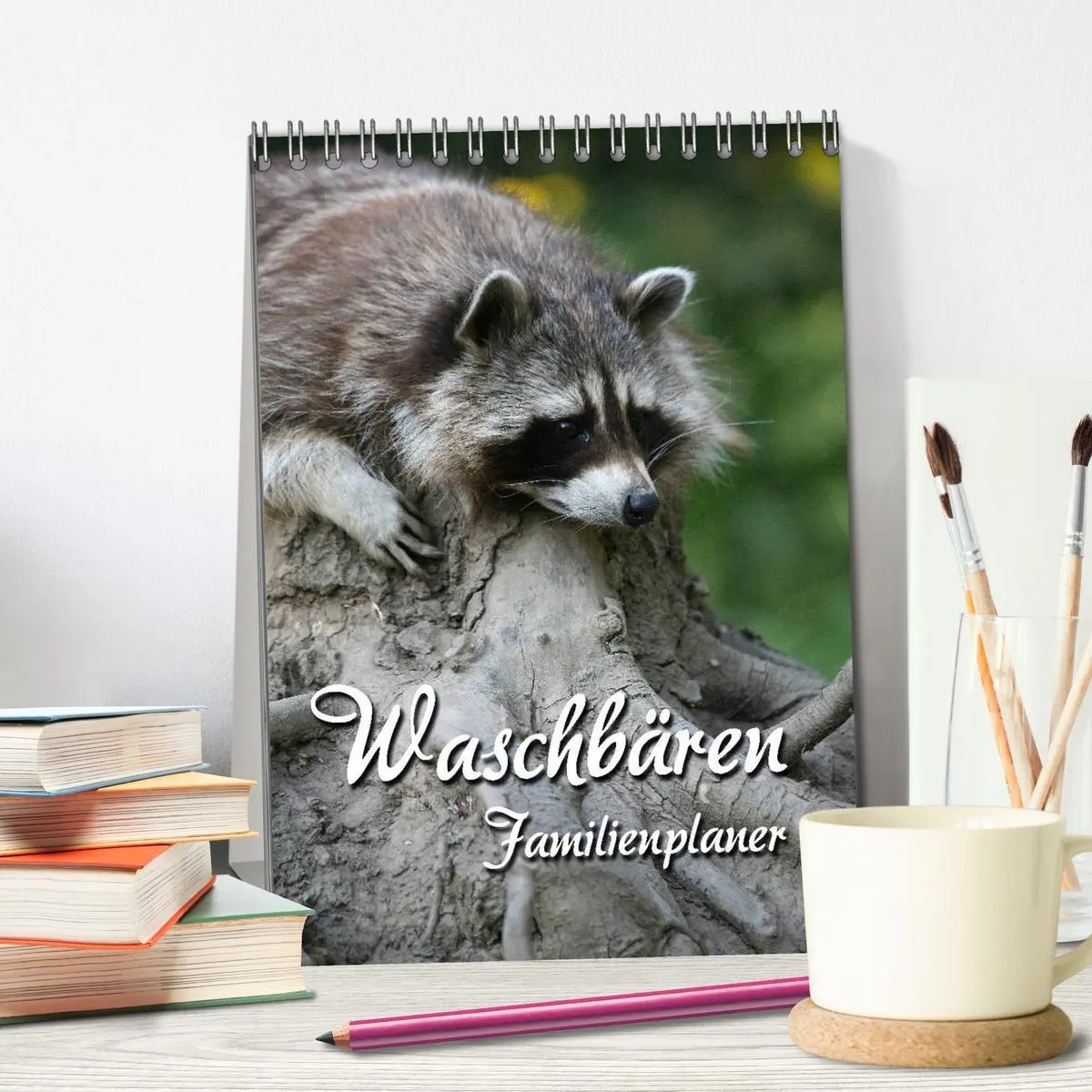 Bild: 9783516477771 | Waschbären Familienplaner (Tischkalender 2026 DIN A5 hoch),...