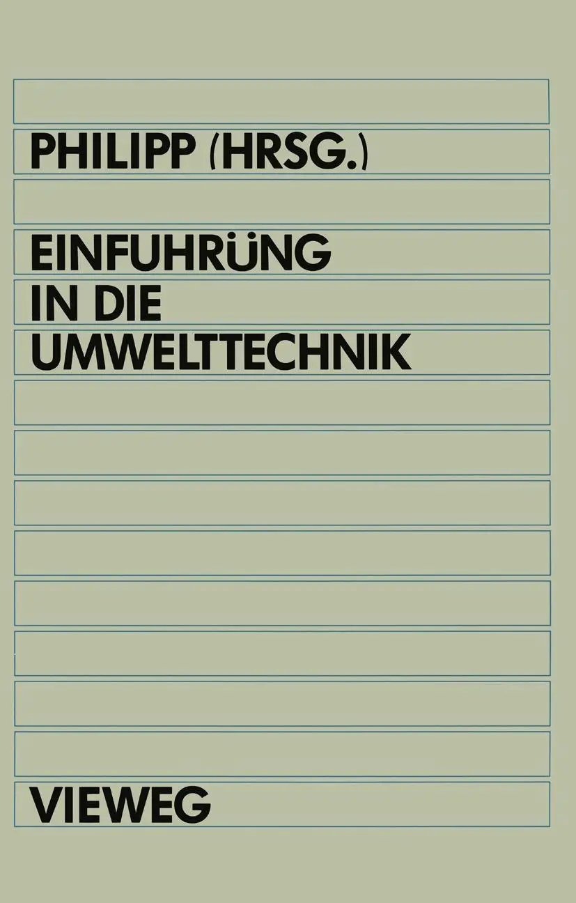 Cover: 9783528047771 | Einführung in die Umwelttechnik | Bertram Philipp | Taschenbuch | 1993
