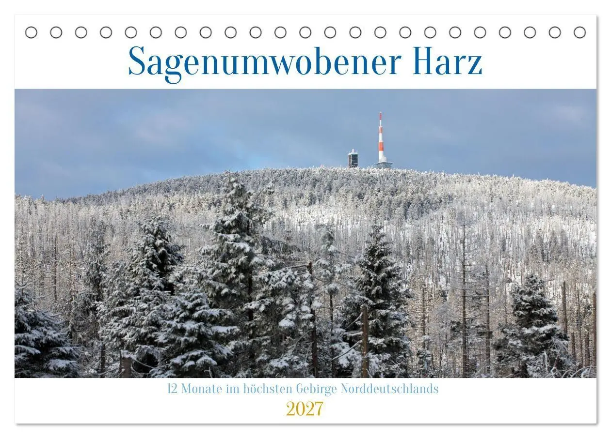 Cover: 9783569017771 | Sagenumwobener Harz (Tischkalender 2027 DIN A5 quer), CALVENDO...