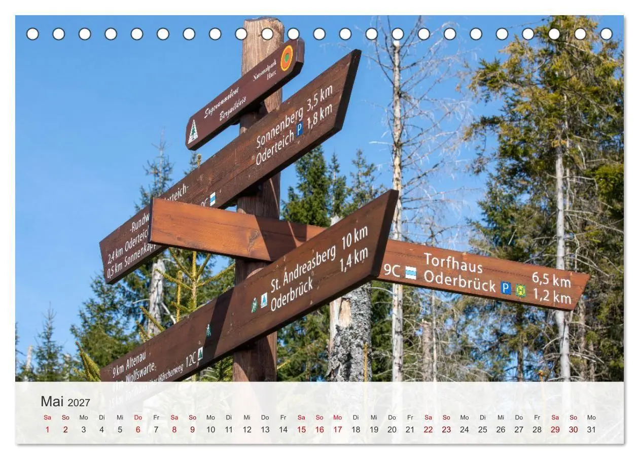 Bild: 9783569017771 | Sagenumwobener Harz (Tischkalender 2027 DIN A5 quer), CALVENDO...