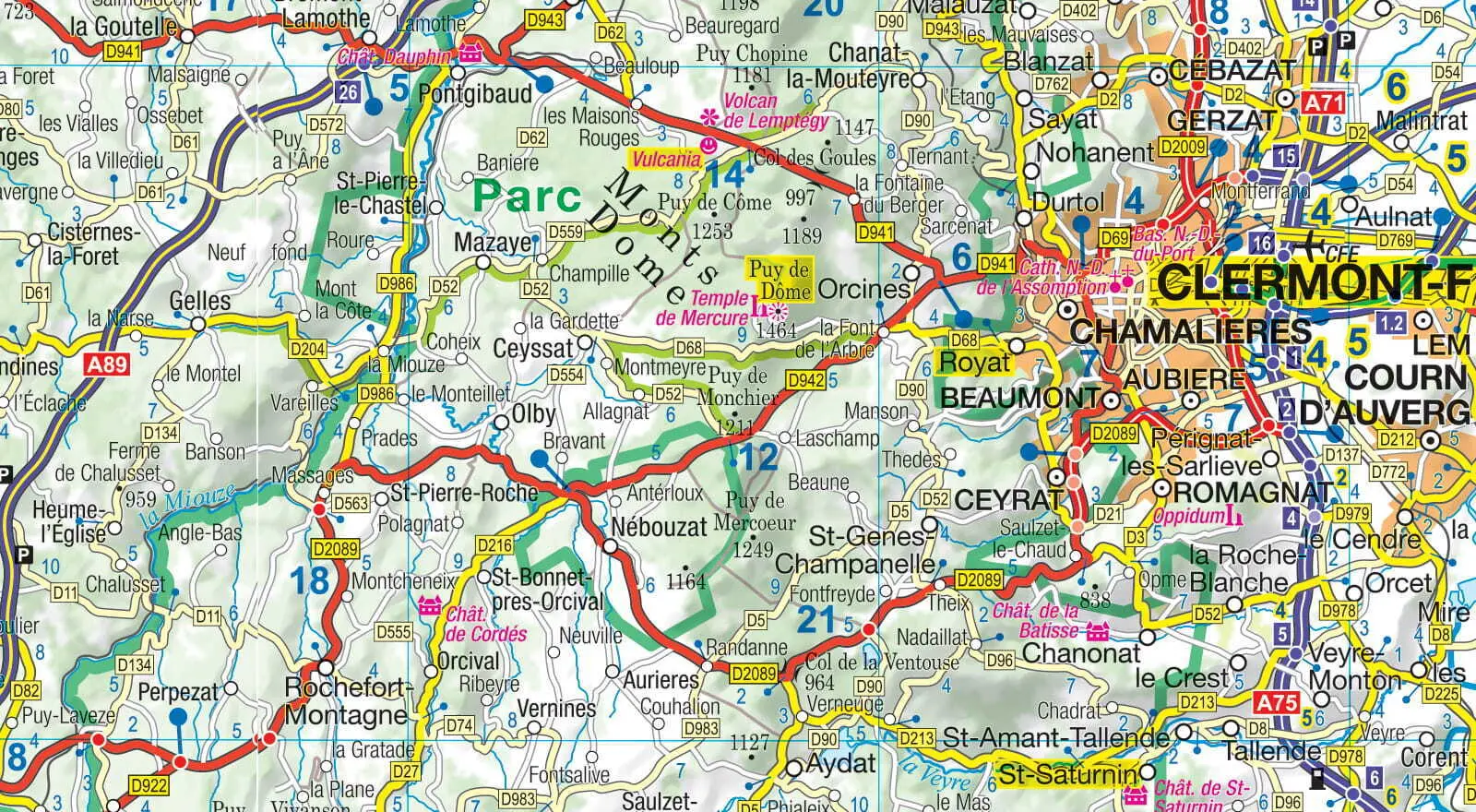 Bild: 9783939997771 | MoTourMaps Auvergne-Limousin Auto- und Motorradkarte 1:300.000 | 2 S.