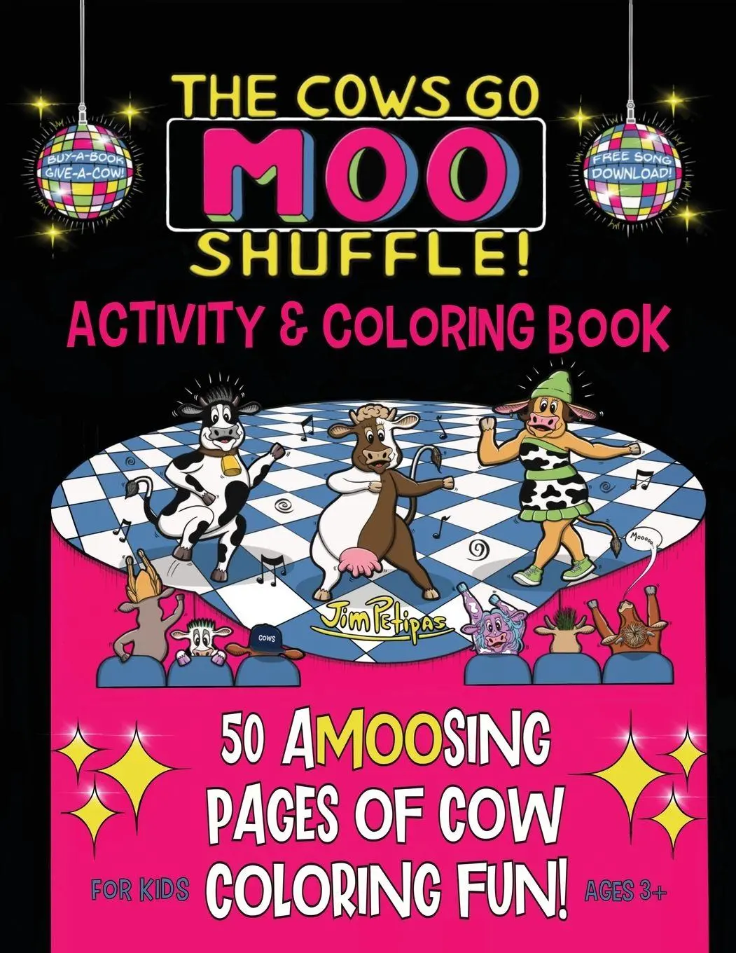 Cover: 9780997607871 | The Cows Go Moo Shuffle! Activity &amp; Coloring Book | Jim Petipas | Buch