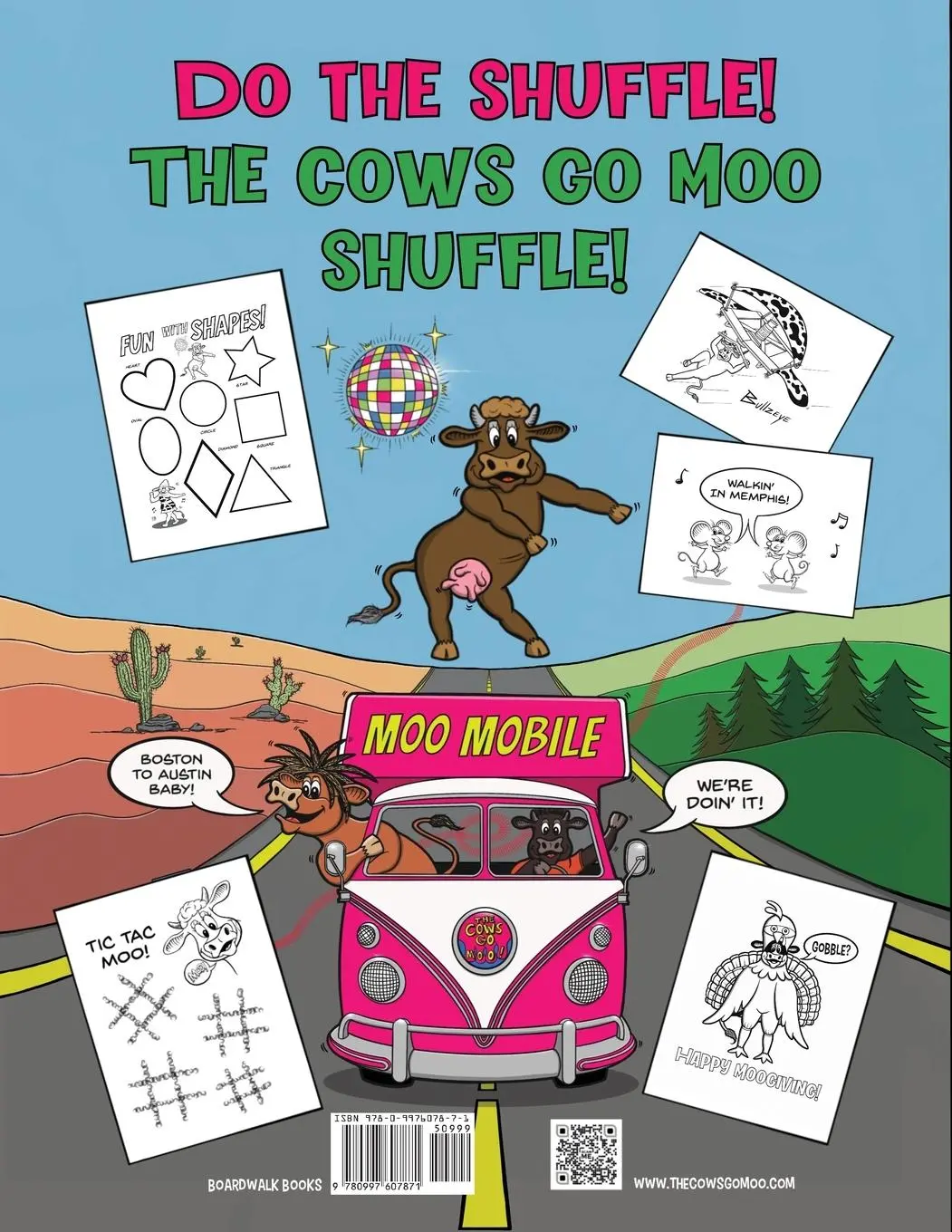Rückseite: 9780997607871 | The Cows Go Moo Shuffle! Activity &amp; Coloring Book | Jim Petipas | Buch