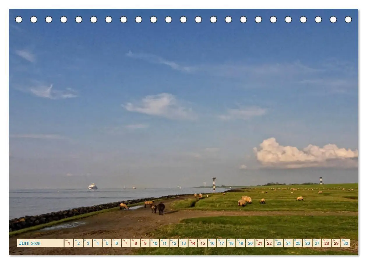 Bild: 9783435427871 | Cuxhaven, Landschaften zwischen Küste und Heide (Tischkalender 2025...