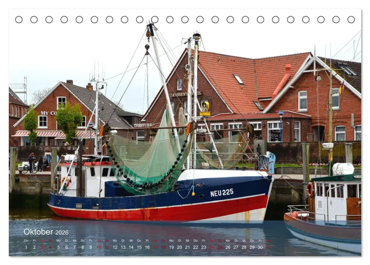 Bild: 9783457517871 | Nordsee-Krabbenkutter (Tischkalender 2026 DIN A5 quer), CALVENDO...