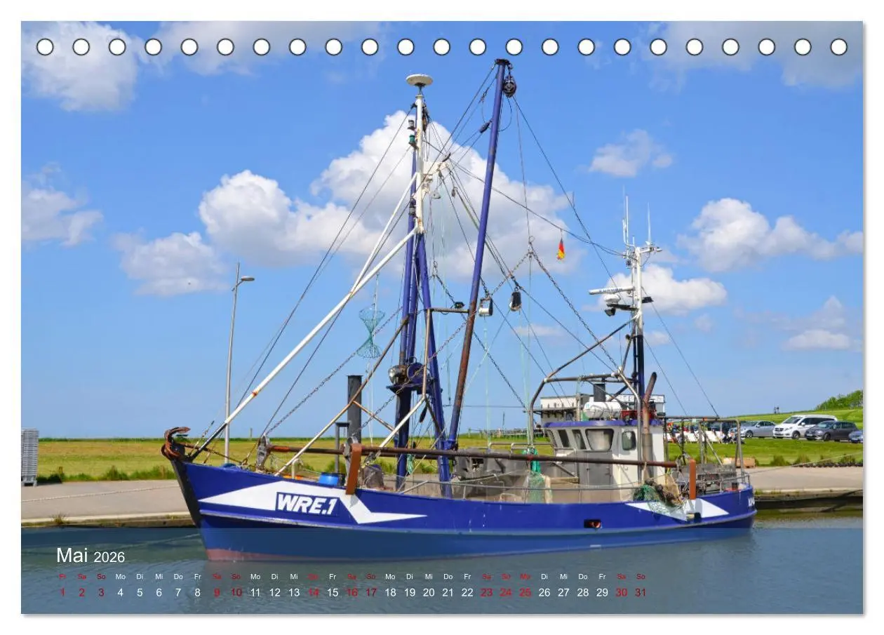 Bild: 9783457517871 | Nordsee-Krabbenkutter (Tischkalender 2026 DIN A5 quer), CALVENDO...