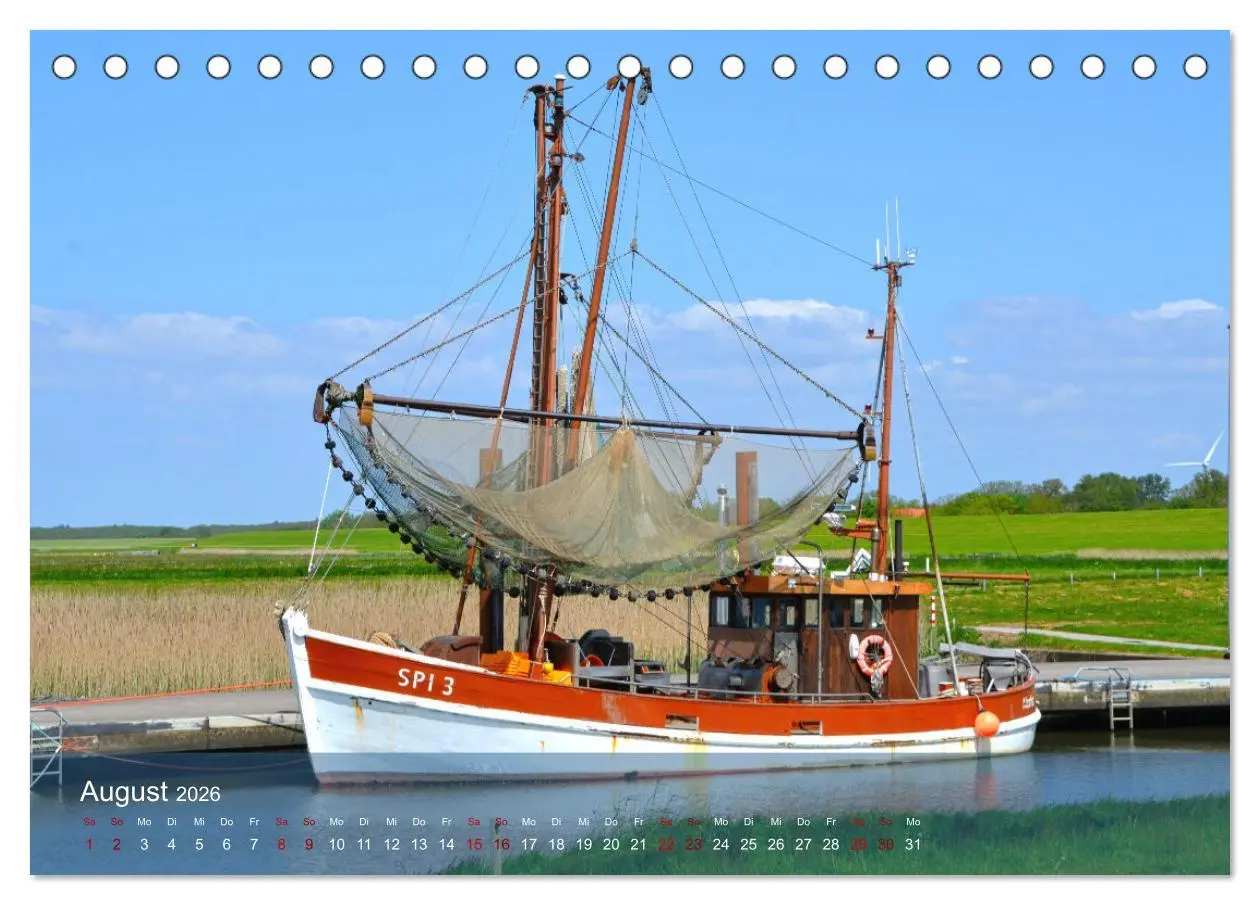 Bild: 9783457517871 | Nordsee-Krabbenkutter (Tischkalender 2026 DIN A5 quer), CALVENDO...
