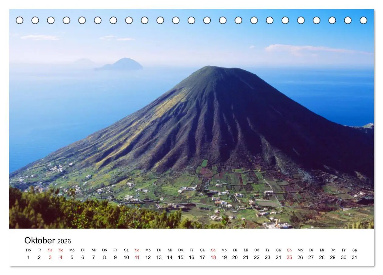 Bild: 9783516227871 | Die Liparischen Inseln (Tischkalender 2026 DIN A5 quer), CALVENDO...