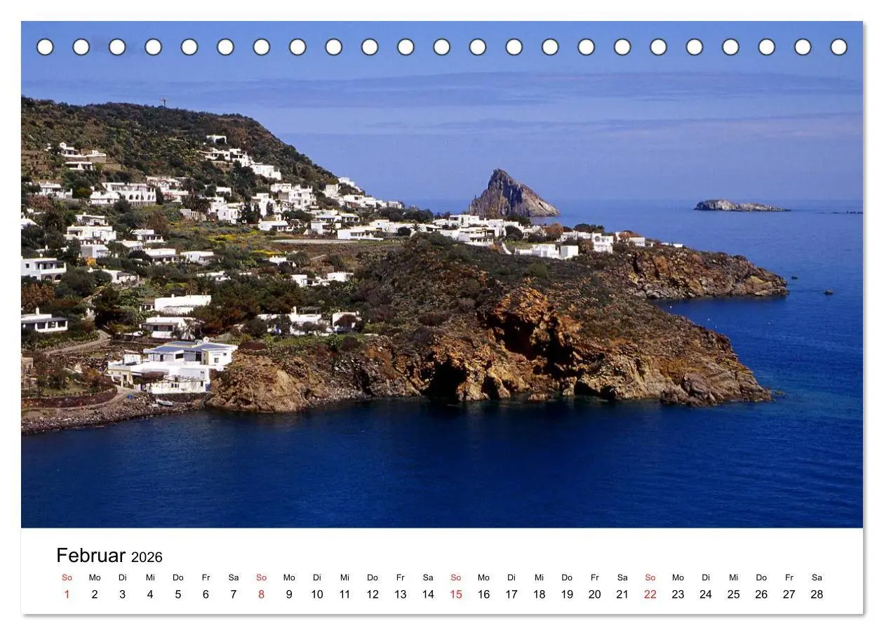 Bild: 9783516227871 | Die Liparischen Inseln (Tischkalender 2026 DIN A5 quer), CALVENDO...