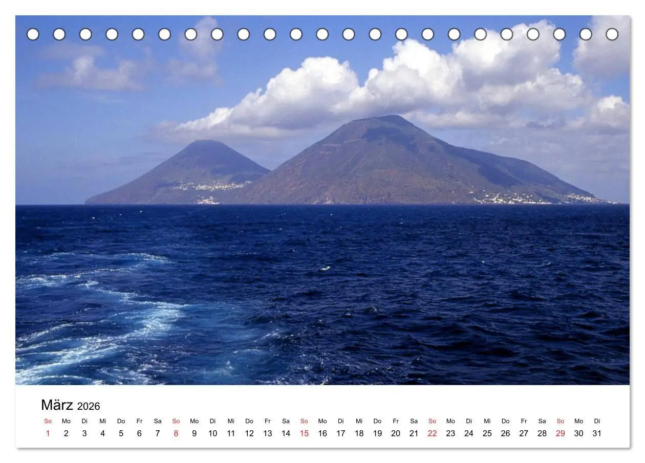 Bild: 9783516227871 | Die Liparischen Inseln (Tischkalender 2026 DIN A5 quer), CALVENDO...