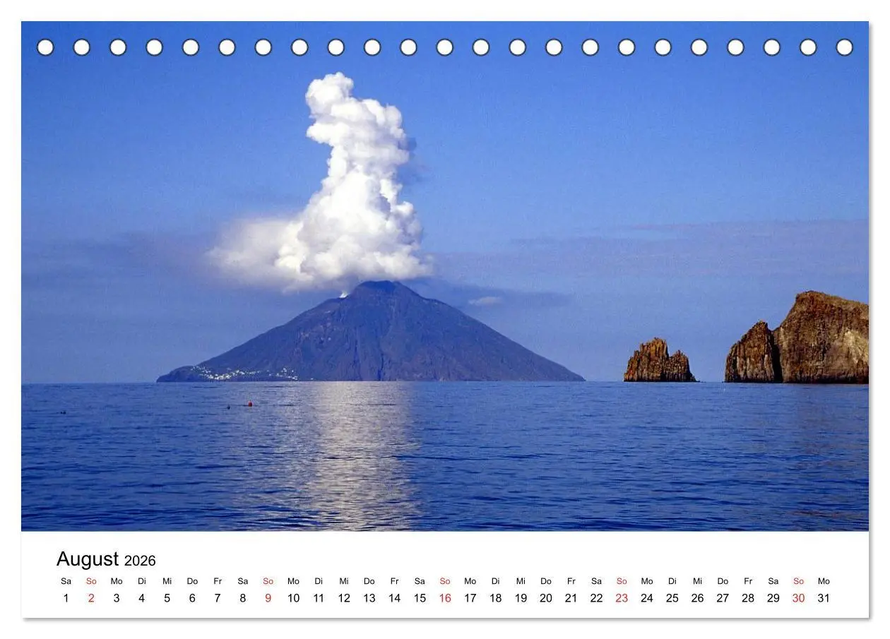 Bild: 9783516227871 | Die Liparischen Inseln (Tischkalender 2026 DIN A5 quer), CALVENDO...