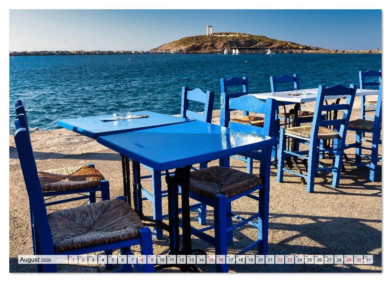 Bild: 9783516607871 | Die Insel Naxos - Ein Traum in blau und weiß (Wandkalender 2026 DIN...