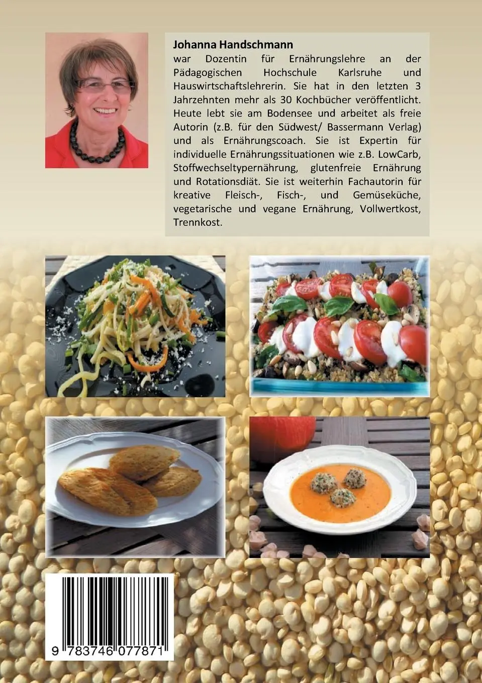 Rückseite: 9783746077871 | Quinoa Rezepte | Genießen mit Quinoa vegtarisch vegan glutenfrei
