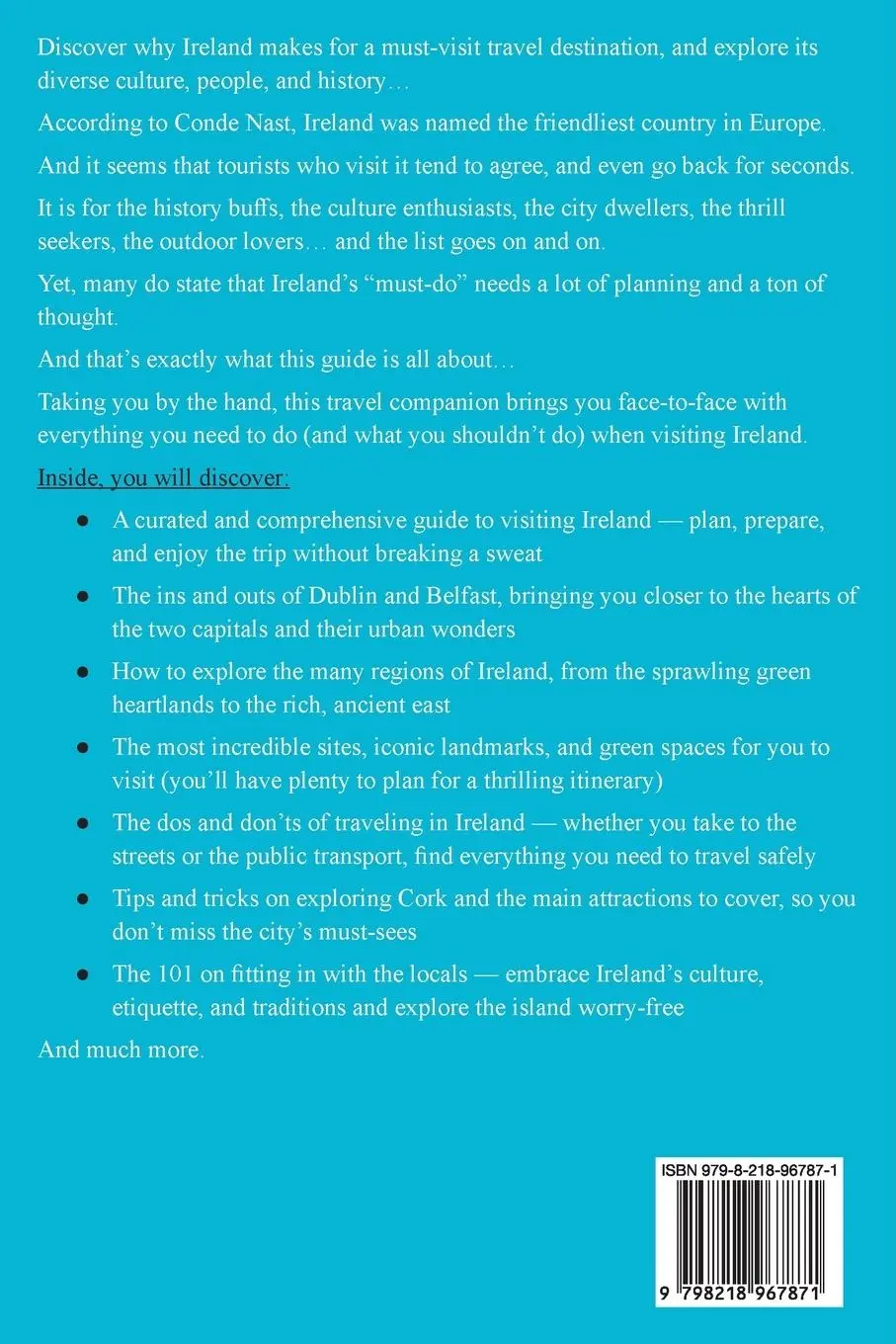 Rückseite: 9798218967871 | What Not To Do - Ireland (A Unique Travel Guide) | Sarah Brekenridge