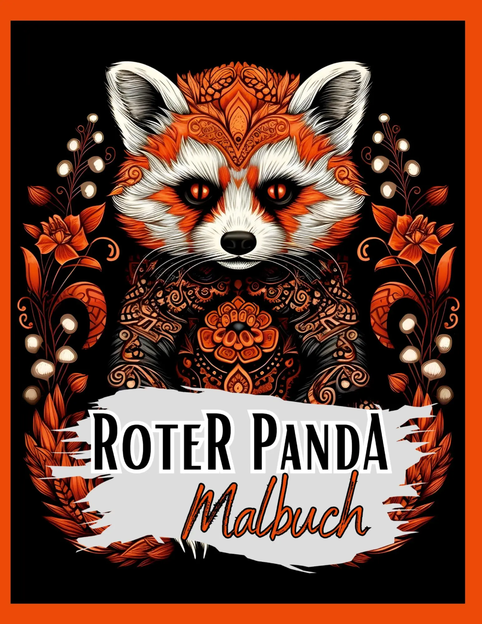Cover: 9783384007971 | Schwarzes Malbuch "Roter Panda". | Lucy´s Schwarze Malbücher | Buch