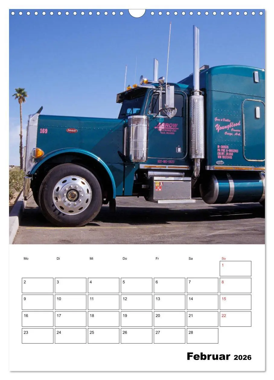 Bild: 9783516387971 | US-Trucks ... unterwegs im amerikanischen Westen - Monatsplaner...