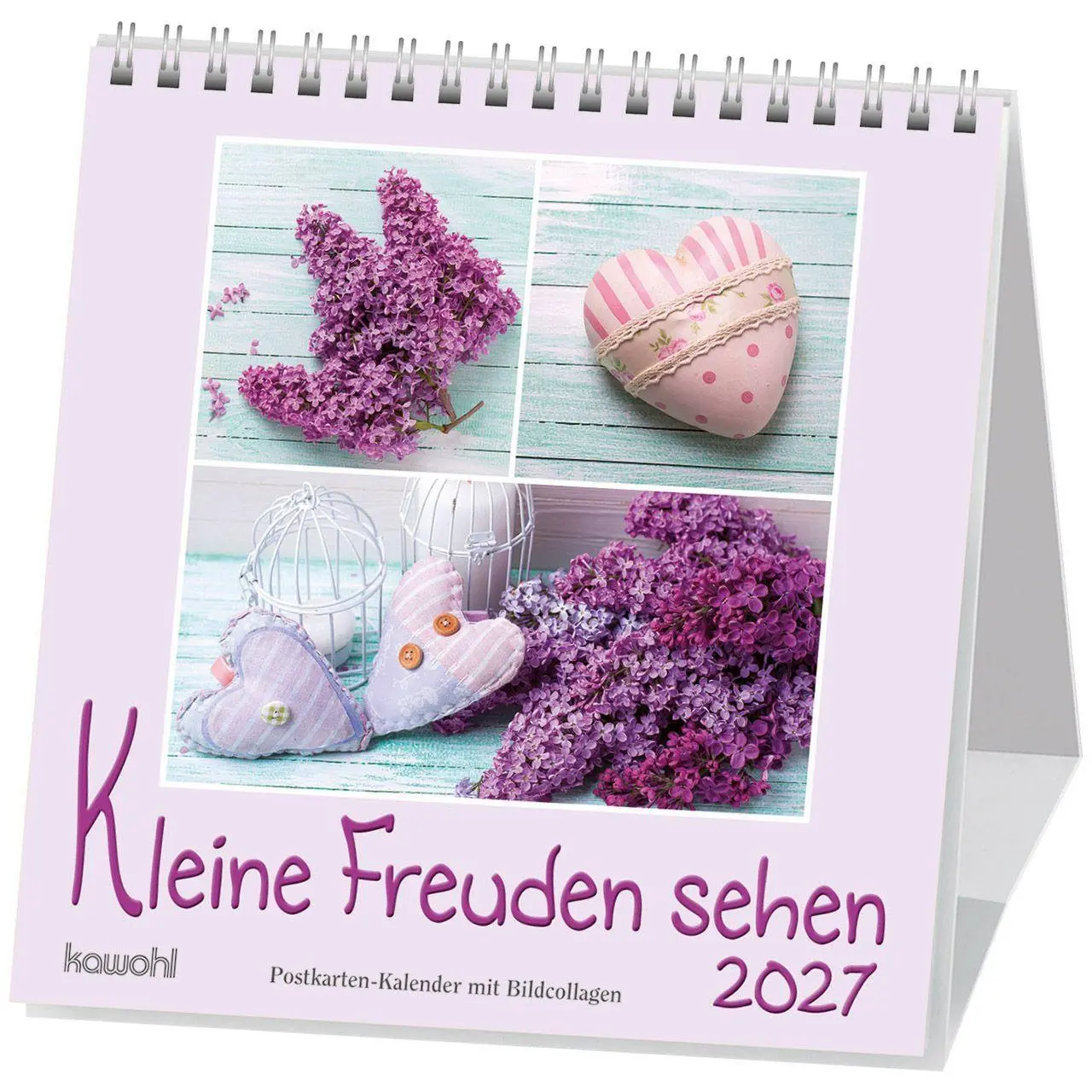 Cover: 9783754817971 | Kleine Freuden sehen 2027 | Postkarten-Kalender mit Bildcollagen