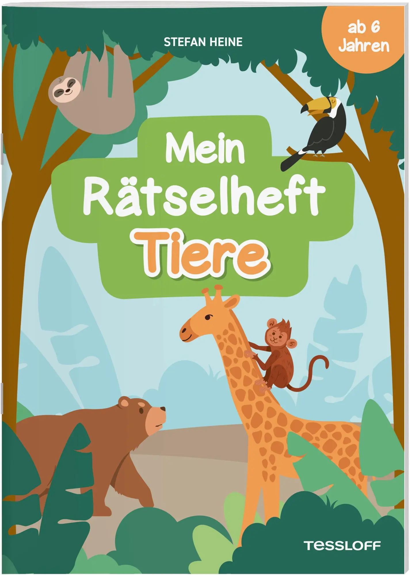 Cover: 9783788647971 | Mein Rätselheft Tiere. Ab 6 Jahren | Stefan Heine | Broschüre | 48 S.