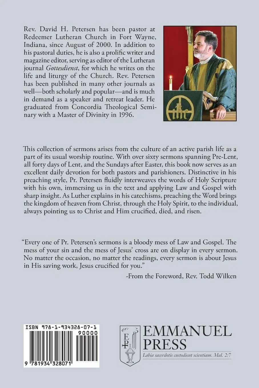 Rückseite: 9781934328071 | Thy Kingdom Come | Lent and Easter Sermons by David H. Petersen | Buch