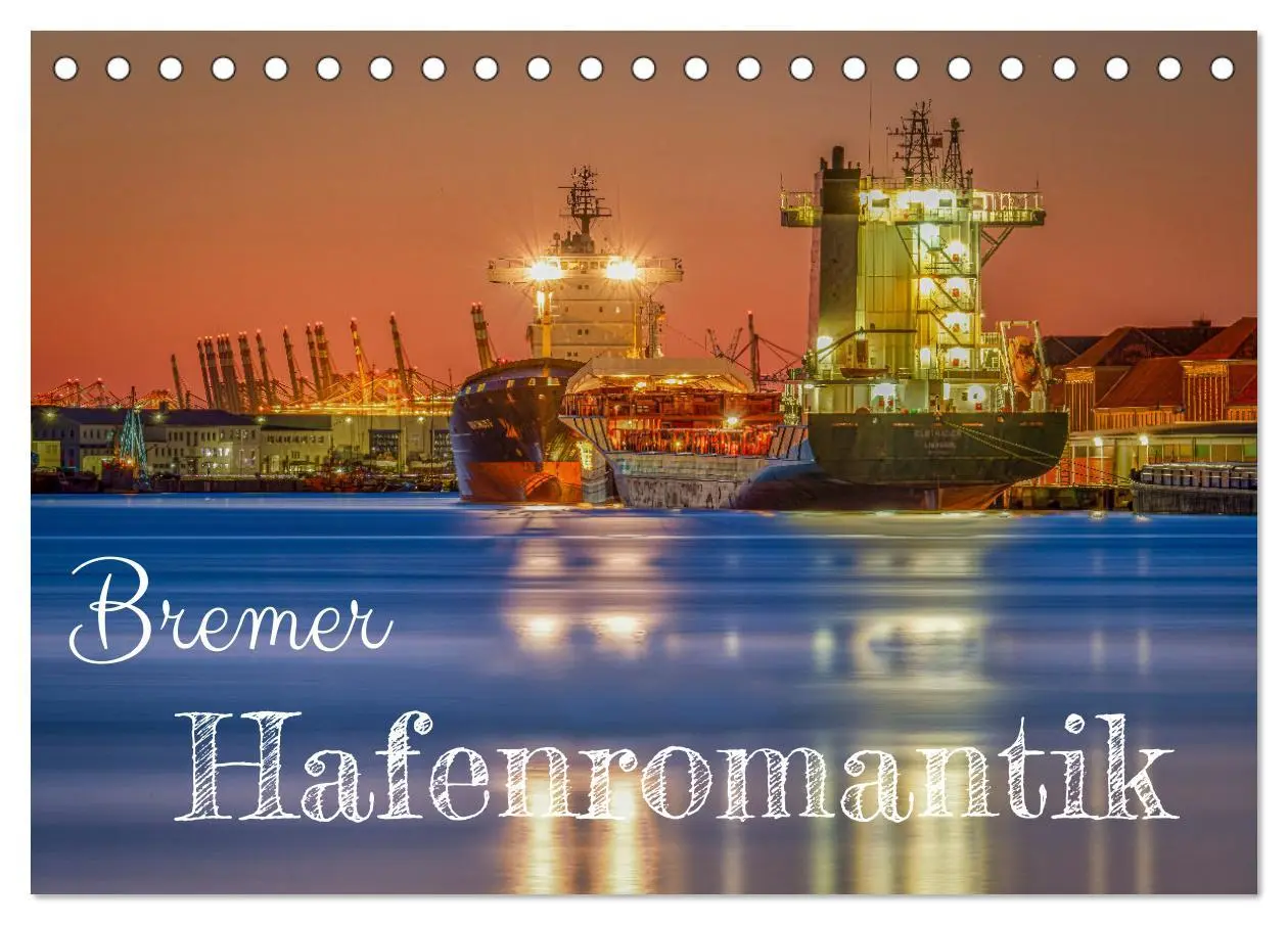 Cover: 9783457638071 | Bremer Hafenromantik (Tischkalender 2026 DIN A5 quer), CALVENDO...