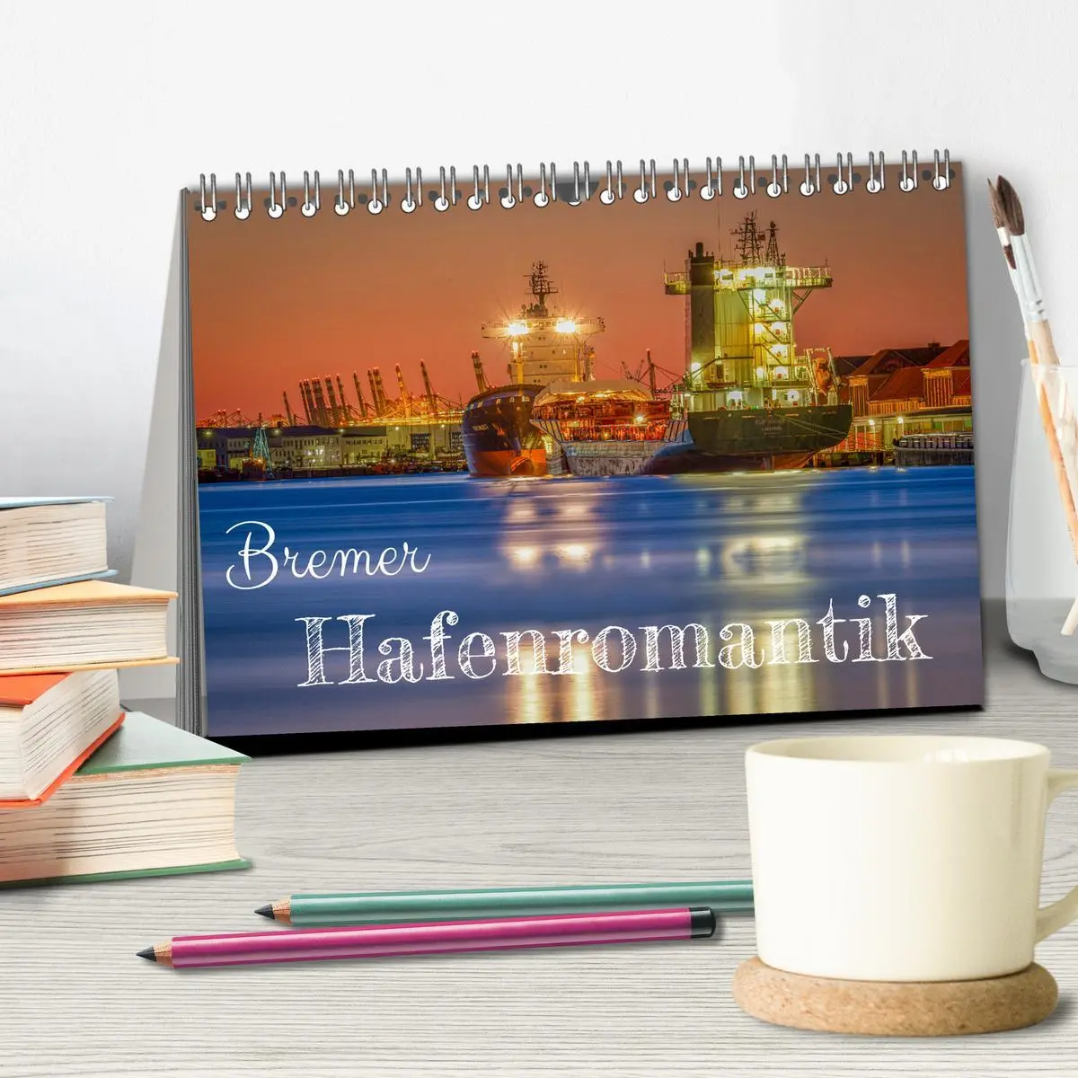 Bild: 9783457638071 | Bremer Hafenromantik (Tischkalender 2026 DIN A5 quer), CALVENDO...