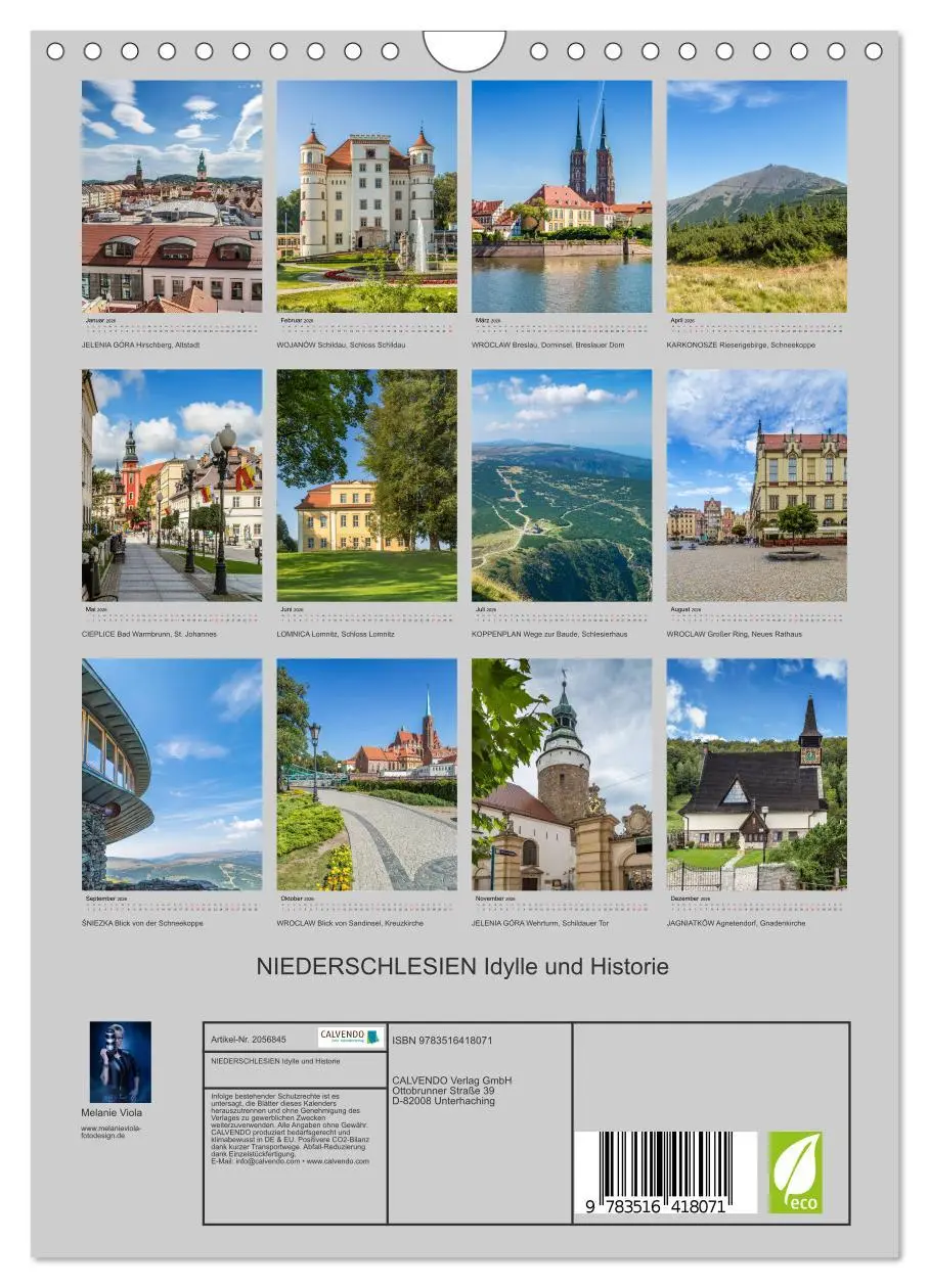 Bild: 9783516418071 | NIEDERSCHLESIEN Idylle und Historie (Wandkalender 2026 DIN A4...