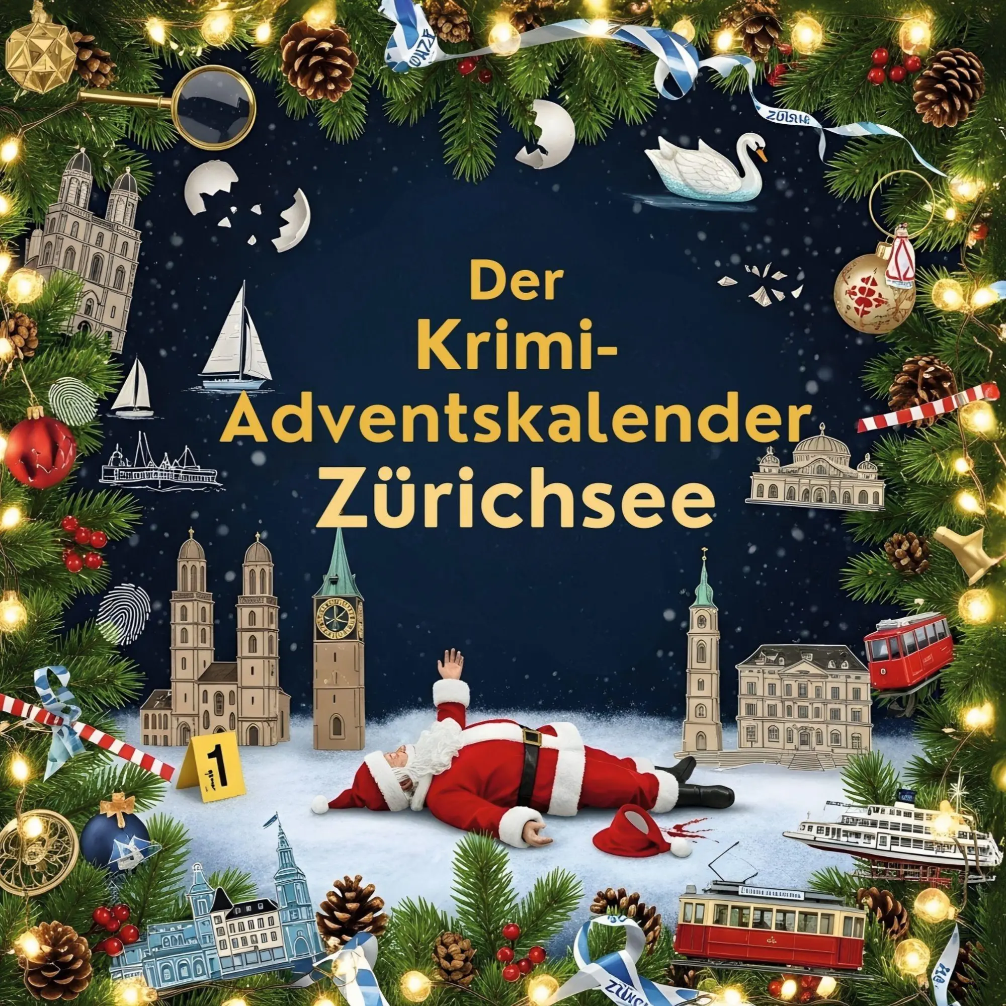 Cover: 9783695308071 | Der Krimi-Adventskalender Zürichsee | Mordsverdächtig in 24 Akten