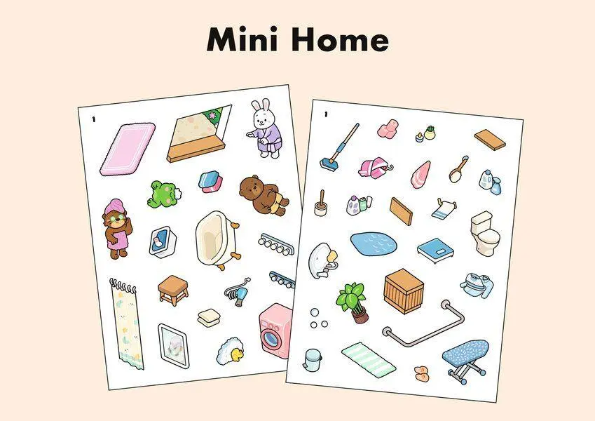 Bild: 9783741528071 | Sweet &amp; Cosy Stickerbuch: Mini Home | Ullmann Medien | Buch | 72 S.