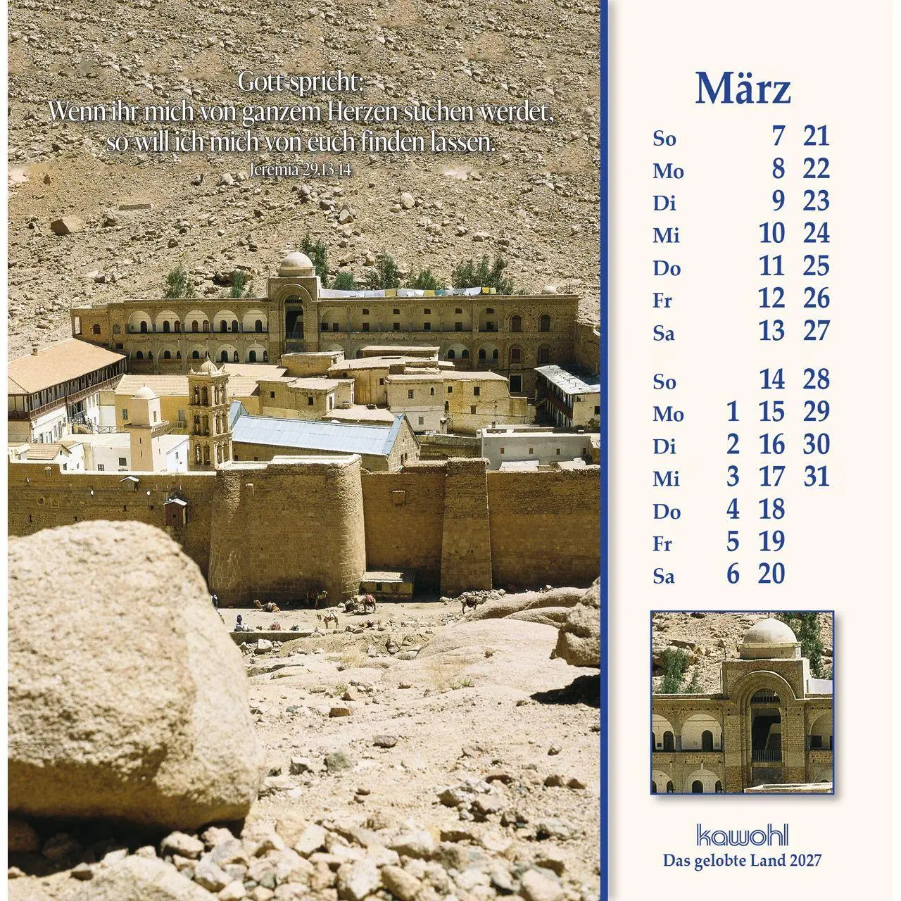 Bild: 9783754878071 | Das Gelobte Land 2027 | Kalender | 14 S. | Deutsch | 2027