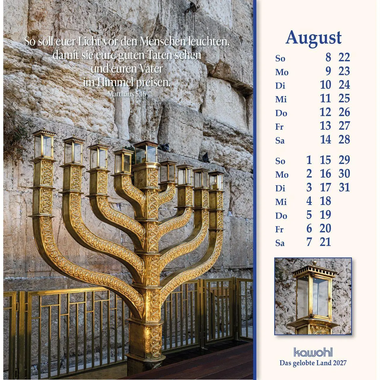 Bild: 9783754878071 | Das Gelobte Land 2027 | Kalender | 14 S. | Deutsch | 2027