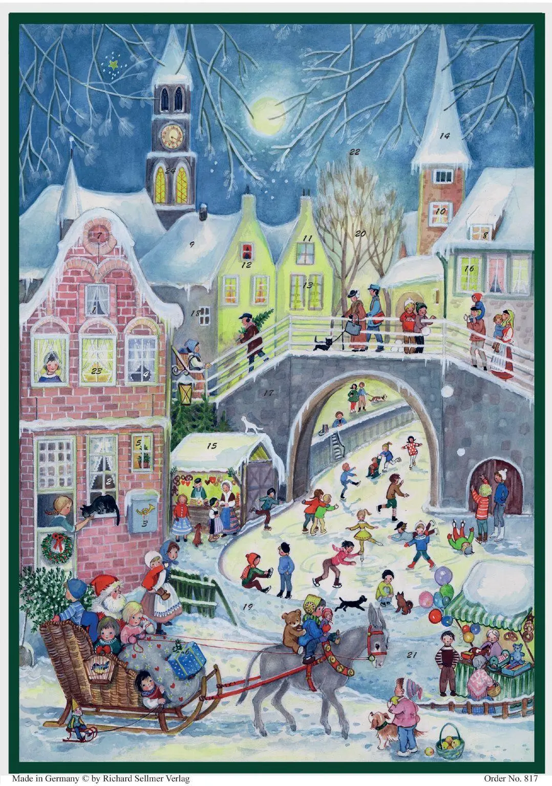 Cover: 4025985808171 | Adventskalender "Buntes Treiben an der Brücke" | A. Rahlweß | Kalender Cover: 4025985808171 | Adventskalender "Buntes Treiben an der Brücke" | A. Rahlweß | Kalender