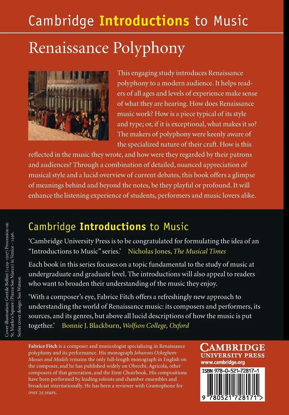 Rückseite: 9780521728171 | Renaissance Polyphony | Fabrice Fitch | Taschenbuch | Englisch | 2020