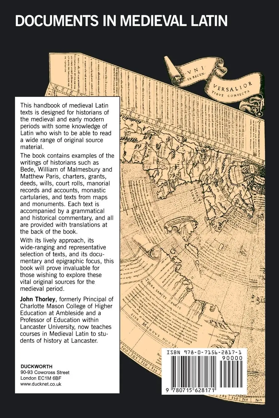Rückseite: 9780715628171 | Documents in Medieval Latin | John Thorley | Taschenbuch | Englisch