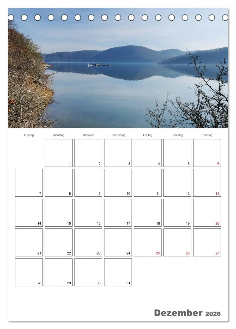 Bild: 9783516408171 | Hessens schönster See - Der Edersee (Tischkalender 2026 DIN A5...