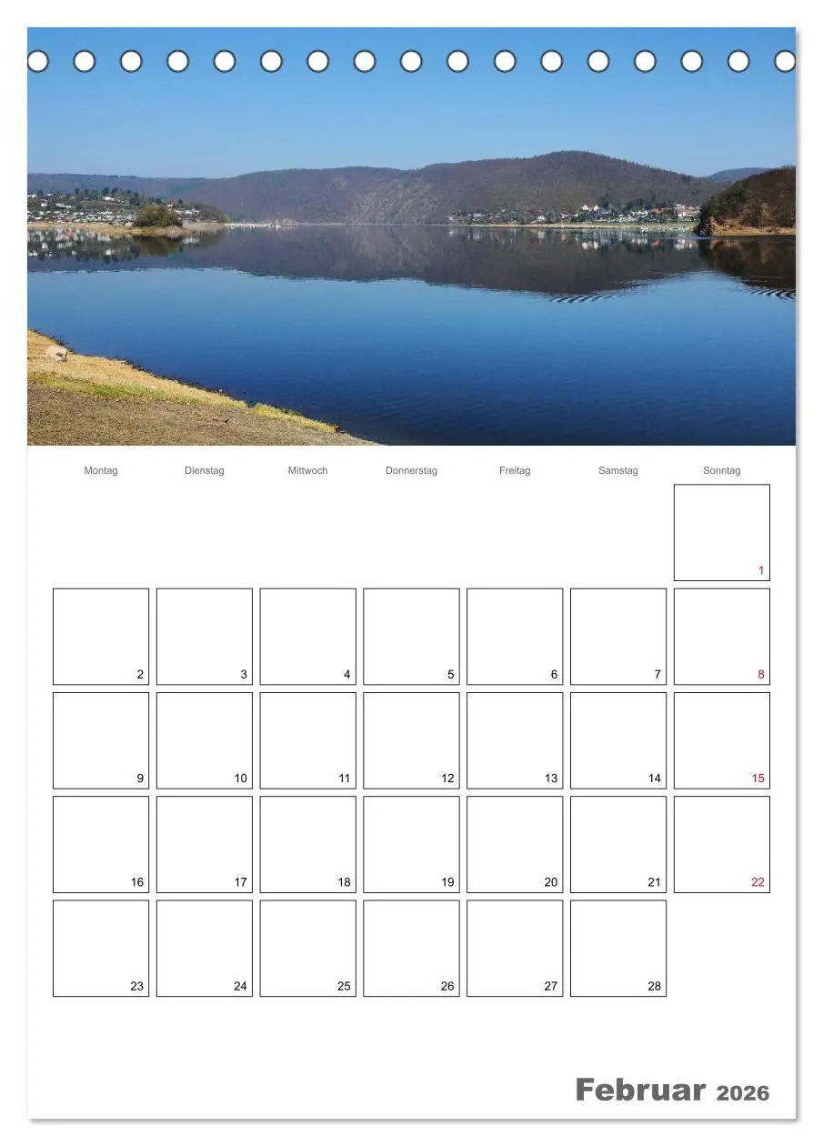 Bild: 9783516408171 | Hessens schönster See - Der Edersee (Tischkalender 2026 DIN A5...
