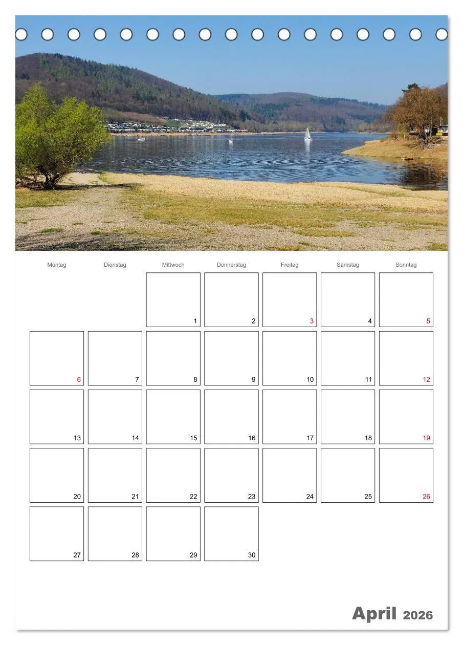 Bild: 9783516408171 | Hessens schönster See - Der Edersee (Tischkalender 2026 DIN A5...