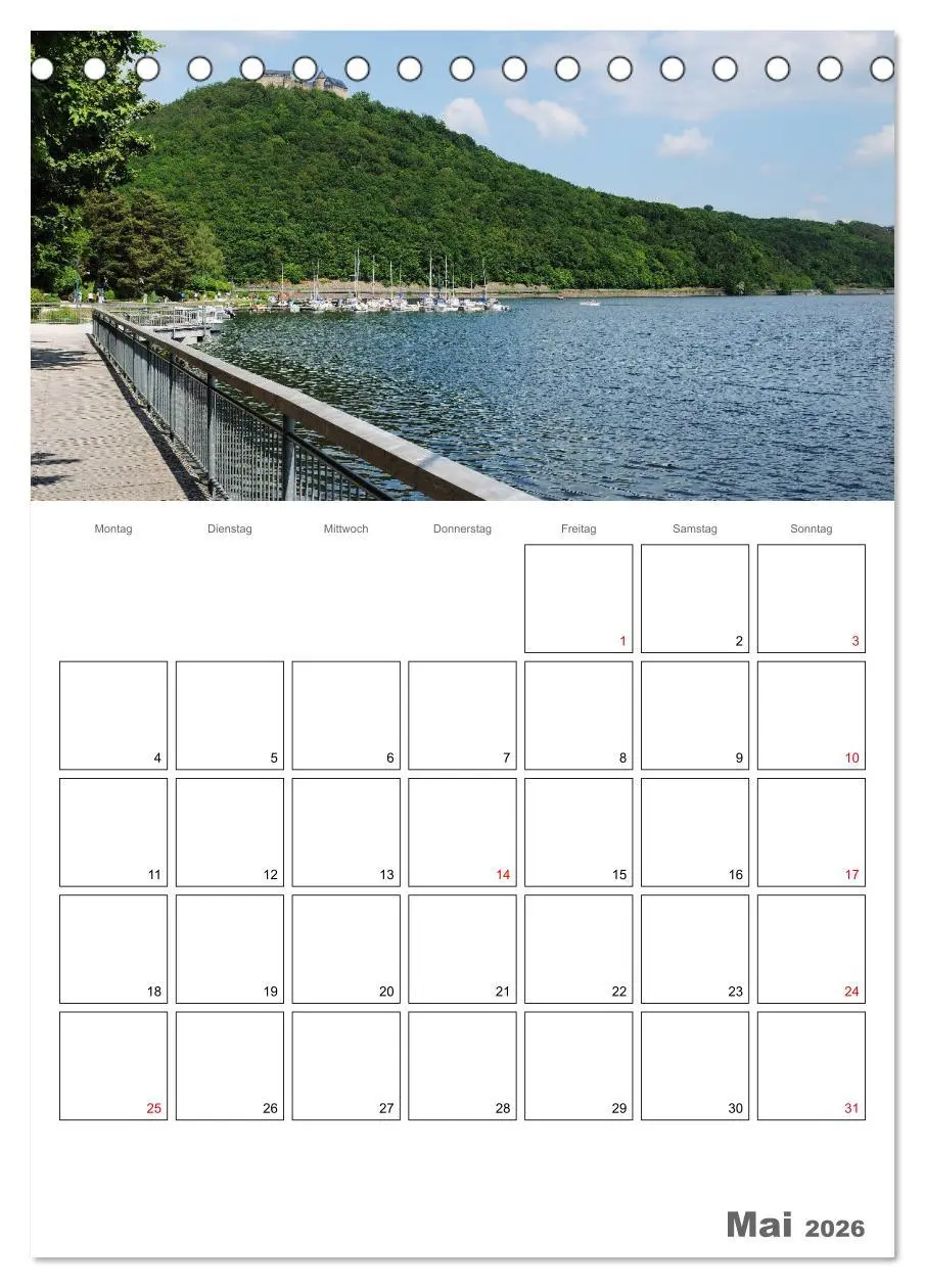 Bild: 9783516408171 | Hessens schönster See - Der Edersee (Tischkalender 2026 DIN A5...