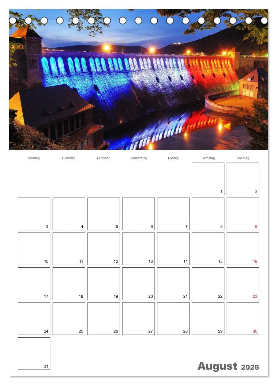 Bild: 9783516408171 | Hessens schönster See - Der Edersee (Tischkalender 2026 DIN A5...