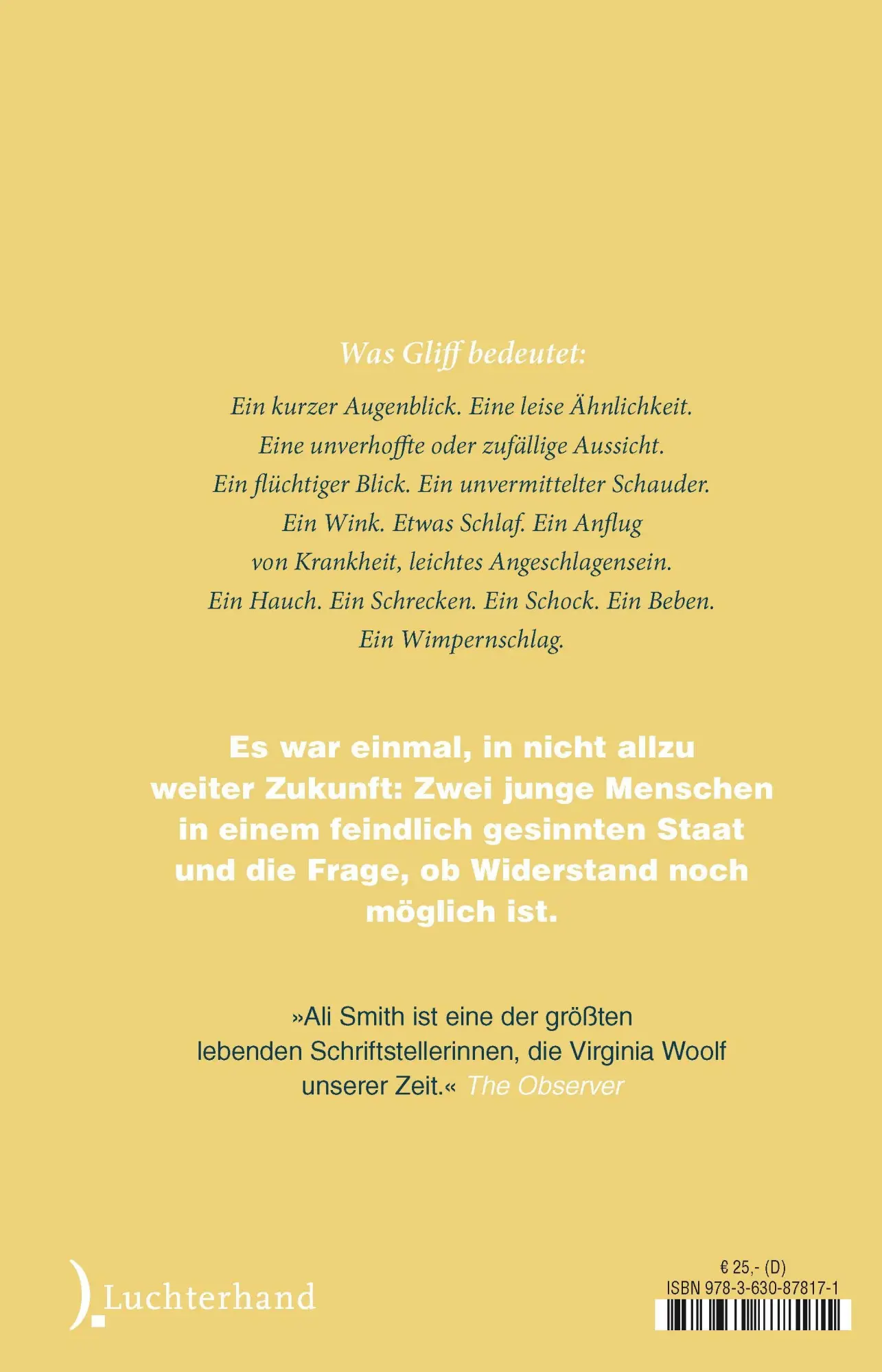 Bild: 9783630878171 | Gliff | Roman - Ausgezeichnet mit dem Dublin Literary Award | Smith
