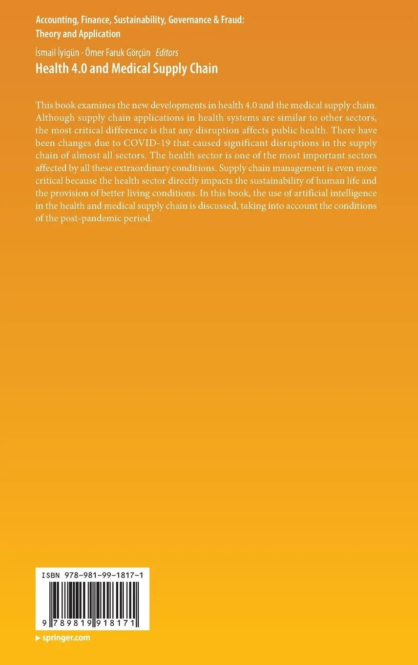Rückseite: 9789819918171 | Health 4.0 and Medical Supply Chain | Ömer Faruk Görçün (u. a.) | Buch