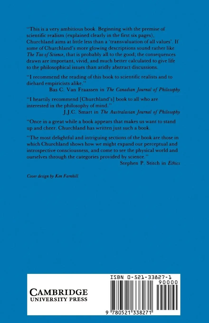 Rückseite: 9780521338271 | Scientific Realism and the Plasticity of Mind | Paul M. Churchland