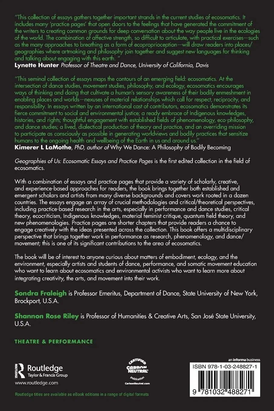 Rückseite: 9781032488271 | Geographies of Us | Ecosomatic Essays and Practice Pages | Taschenbuch