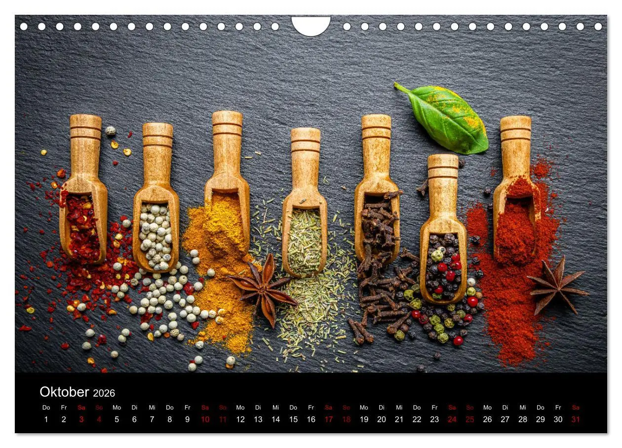 Bild: 9783457308271 | Spice Art - Gewürze in Szene gesetzt (Wandkalender 2026 DIN A4...