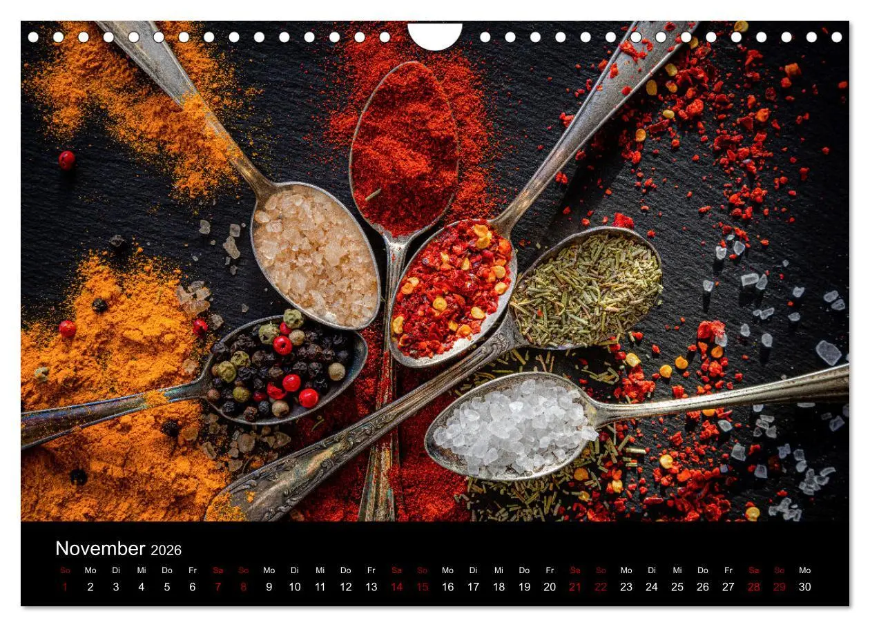 Bild: 9783457308271 | Spice Art - Gewürze in Szene gesetzt (Wandkalender 2026 DIN A4...