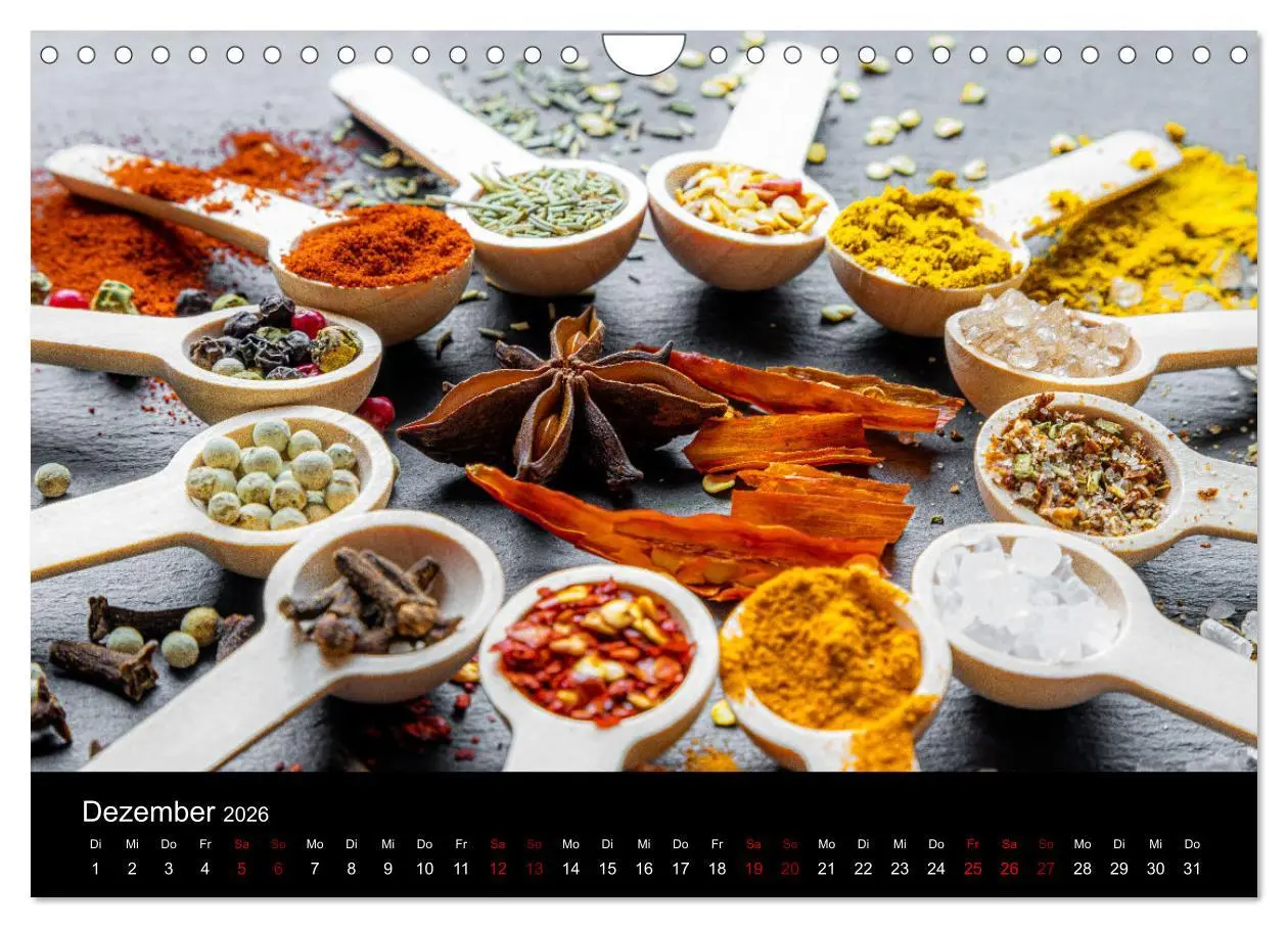 Bild: 9783457308271 | Spice Art - Gewürze in Szene gesetzt (Wandkalender 2026 DIN A4...