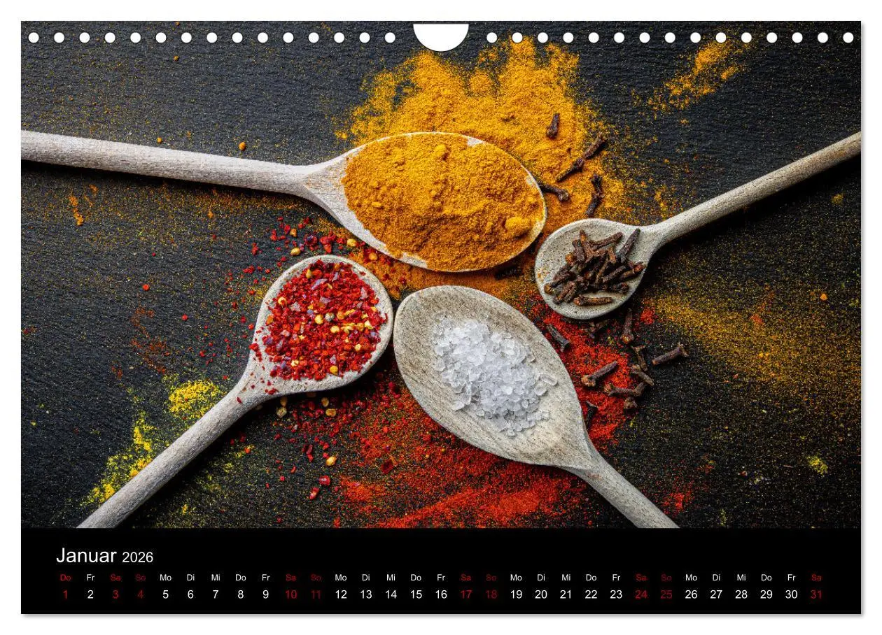 Bild: 9783457308271 | Spice Art - Gewürze in Szene gesetzt (Wandkalender 2026 DIN A4...