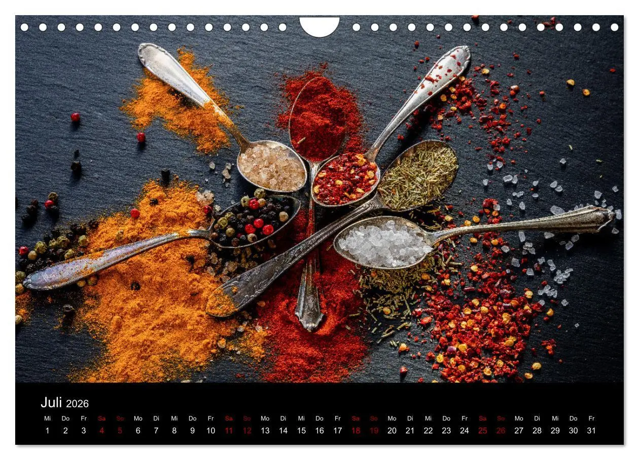 Bild: 9783457308271 | Spice Art - Gewürze in Szene gesetzt (Wandkalender 2026 DIN A4...