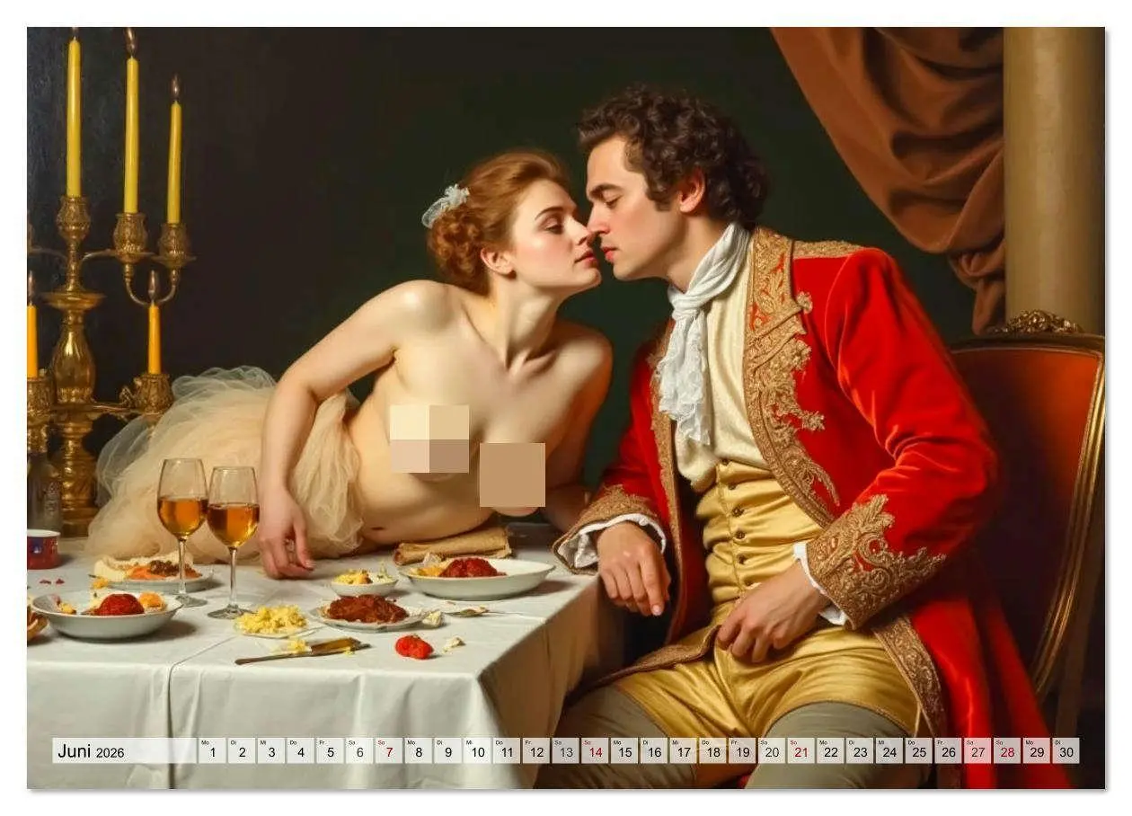 Bild: 9783516638271 | Spicy Flashbacks - Barocke Macht, Lust und Verführung (Wandkalender...