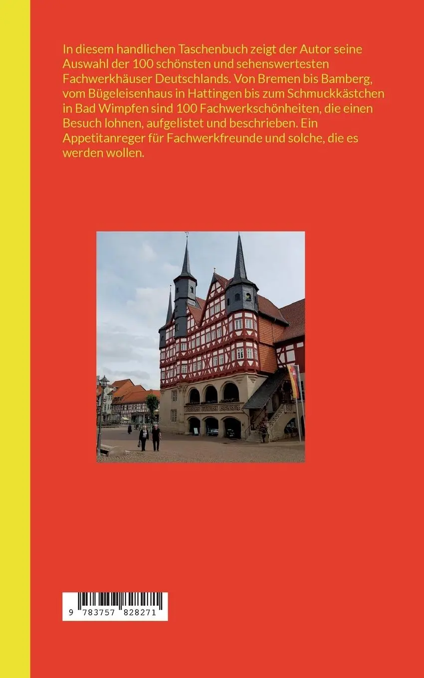 Rückseite: 9783757828271 | Deutschlands schönste Fachwerkhäuser | Richard Deiss | Taschenbuch